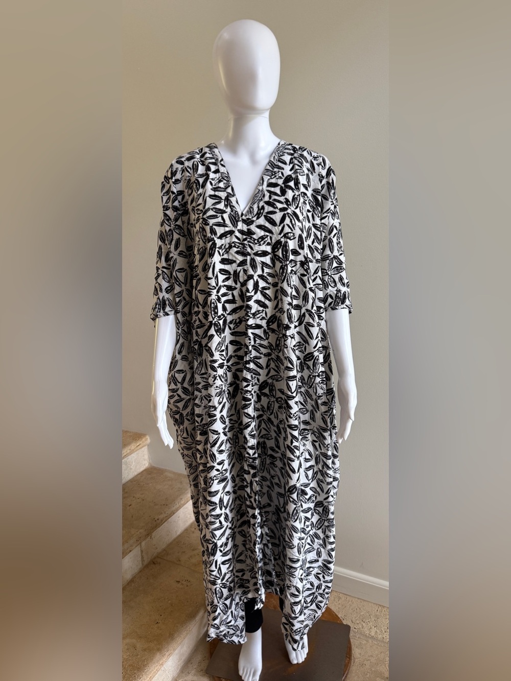 NOA NOA Rayon Caftan Dress Size Medium
